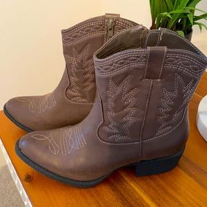 Free People Coconuts by Matisse Vegan Leather Western Boots - brown